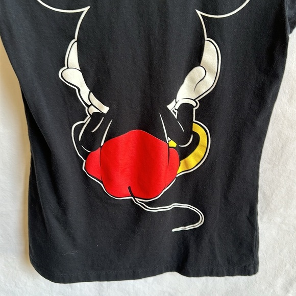 Disney black Mickey Mouse coming and going tee, size M - Picture 7 of 8